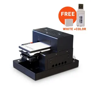 COLORSUN-impresora A3 DTG completamente automática, directamente a la prenda, blanca y a color, impresión a la vez, impresora de cama plana DTG