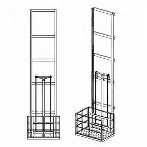 Elevador de pasajeros pequeño hidráulico para exteriores, eléctrico, 500kg, a buen precio