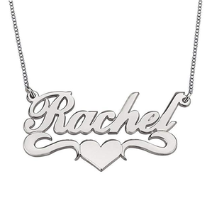 Collana <span class=keywords><strong>con</strong></span> ciondolo dichiarazione personalizzata in oro 18 carati placcato personalizzato qualsiasi nome <span class=keywords><strong>con</strong></span> gioielli collana <span class=keywords><strong>cuore</strong></span> per le donne - Product Image 4