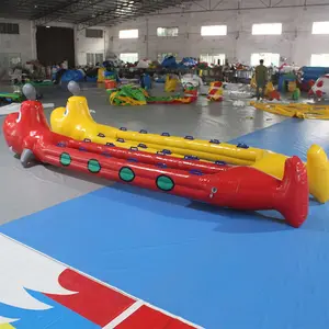 Factory Direct Sale PVC Tarpaulin Material Inflatable Animal Floating Dog Boat Inflatable Water Boat For Kids