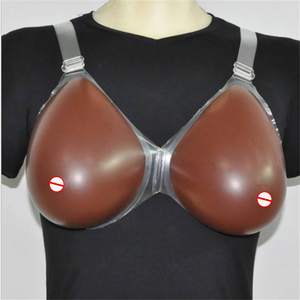 Combinaison noire pour adultes, combinaison à gros mamelons en silicone, gros seins - Product Image 2