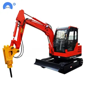 Sertifikat CE Mesin Menggali 3.5ton Mini Crawler Excavator