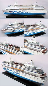 AIDA VITA OCEAN LINER HANDICRAFT-<b>Classic</b> Style Wooden Model Ship - Product Image 3