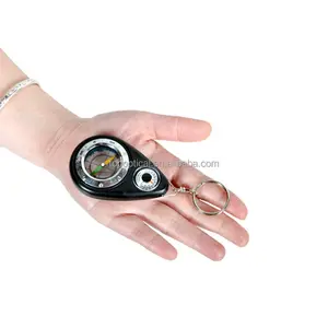 Low price plastic compass with keychain