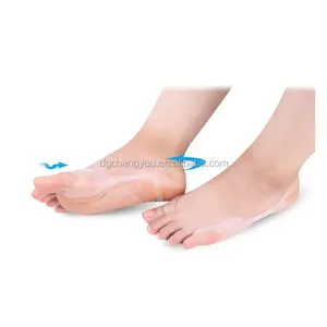 Chân Giả chính xác ngón chân Silicone chỉnh hình đôi bunion Gel ngón chân Corrector bảo vệ tay áo