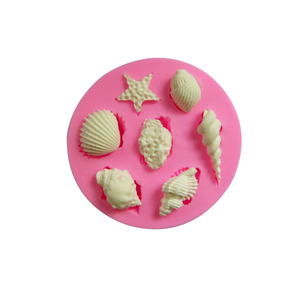 Conch Starfish Shape Đại Dương Nối Tiếp Bánh Công Cụ Trang Trí Baking Khuôn Fondant Silicone Khuôn - Product Image 3