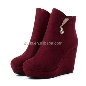 Newest Styles <strong>Wedge</strong> Designs Haldf <strong>Boots</strong> CP6700 - Product Image 2