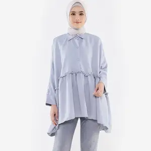 Новые платья Abaya в мусульманском стиле Дубай, туника для черной блузки