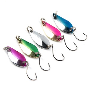 Esca da <span class=keywords><strong>Pesca</strong></span> in Metallo con Paillettes da 5cm 3.5g, Spinnerbait per <span class=keywords><strong>Trota</strong></span>, Disponibile in Magazzino - Product Image 1