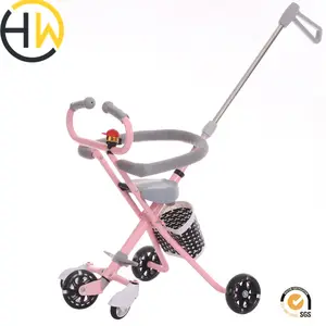 China Großhandel 3 Räder neue Modelle Baby Dreirad Falten/billige Kinder Dreirad Kinder/besten Kinder Trike Fahrräder zum Verkauf