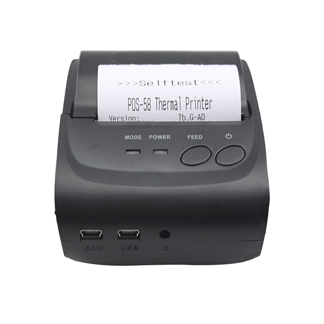 Mini Thermal Printer 58mm Blue Tooth Thermal Printer Portable Mobile Printer Android Ios