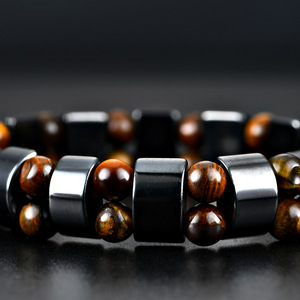 <span class=keywords><strong>Bracciale</strong></span> in Occhio di Tigre e <span class=keywords><strong>Ossidiana</strong></span>, <span class=keywords><strong>Bracciale</strong></span> in Pietra Naturale, Articoli Più Popolari, Prezzo all'Ingrosso di Fabbrica - Product Image 3
