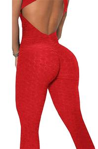 Tuta da Yoga Modellante per Donna Senza Maniche con Schiena Scoperta e Fascia Sportiva - Product Image 4