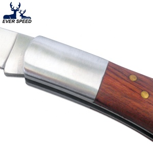 Hoja de acero inoxidable plegable para acampar, bolsillo de madera, cuchillo táctico, herramienta de supervivencia, cuchillos, herramientas - Product Image 3