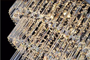 Big Crystal Chandelier Thiết Kế Tròn Nhựa Bao Gồm Đèn Đèn Trần 92043 - Product Image 5