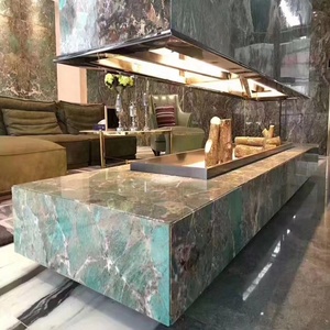 Design di Piano di Lavoro per Isola Cucina in Quarzite Amazonite di Altissima Qualità - Product Image 3