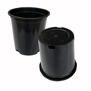 Durável plástico Rígido 1 galão pote preto flor vasos de plantas grandes panelas de berçário de PP/HDPE