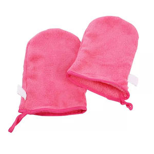 Gants de nettoyage du visage en microfibres avec LOGO personnalisé <span class=keywords><strong>Gant</strong></span> <span class=keywords><strong>démaquillant</strong></span> réutilisable pour serviettes faciales - Product Image 5