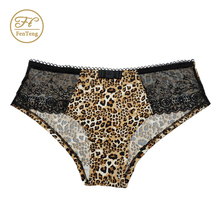 Hot comfortable women funny leopard printed panties nice indian  panty briefs