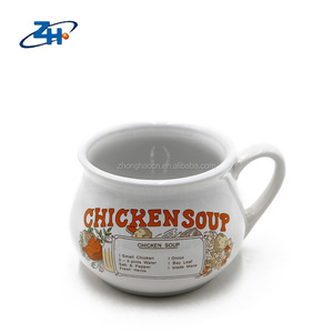 Taza de Sopa Redonda Grande de <span class=keywords><strong>Cerámica</strong></span> en Forma de 1 para Niños, <span class=keywords><strong>Vajilla</strong></span> de <span class=keywords><strong>Gres</strong></span> para Uso Diario y Fiestas - Product Image 4