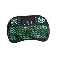 Keyboard Backlight I8 Terbaru Produk Terlaris Sepuluh Besar China 2.4G Air Mouse Mini Keyboard Nirkabel I8 Remote Controller Backlit