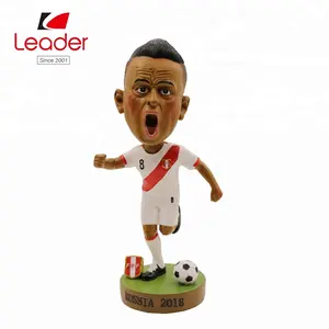 BSCI Soccer Player bobblehead Souvenir footballer bobble head doll,footballer bobble head doll