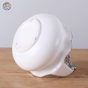 Cuencos de cerámica de superficie lisa, exquisitamente hechos y plateados, venta al por mayor, cuencos blancos de gran tamaño - Product Image 5