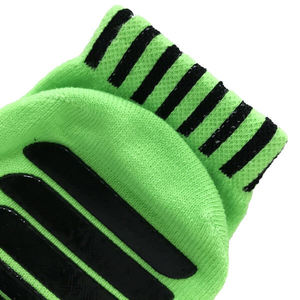 Chaussettes de parc antidérapantes pour enfant, 3 pièces, avec poignets et pinces à main rayés - Product Image 2