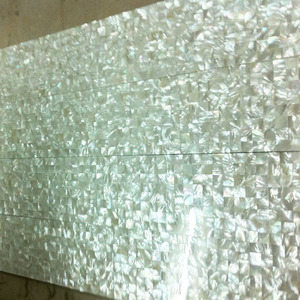 Tuiles de mosaïque carrées blanches en coquillages de capiz pour <span class=keywords><strong>piscine</strong></span> - Product Image 3