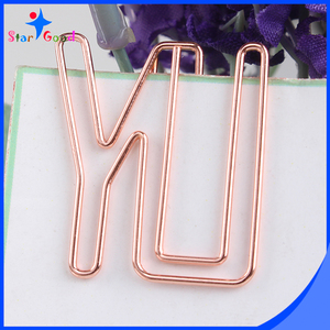 En <span class=keywords><strong>gros</strong></span> Rose Or Lettre En Forme de Trombone - Product Image 3
