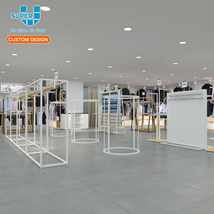 <span class=keywords><strong>2018</strong></span> dernière Moderne Dame Et Homme Vêtements Magasin Design D'intérieur de Magasin de Vêtement de Mode Design Présentoir de Vêtements - Product Image 1
