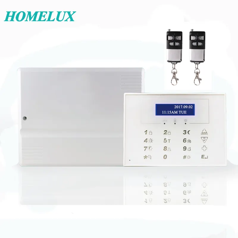Touch keypad Z8 GSM and PSTN intrusion alarm panel kit and Supported mult-Languages