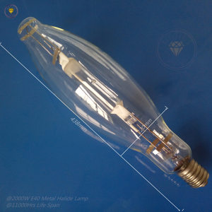 Projecteur à halogénures métalliques BT120 E40 avec ballast intégré, portée <span class=keywords><strong>de</strong></span> 1 km, lampes à halogénures métalliques pour la construction, 2,5 kW - Product Image 2