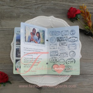 Invitation de <span class=keywords><strong>mariage</strong></span> personnalisée avec ruban et <span class=keywords><strong>carte</strong></span> <span class=keywords><strong>d</strong></span>'<span class=keywords><strong>embarquement</strong></span> - Product Image 4