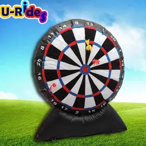 Jogo de dartboard inflável 2mh, jogos de golfe, dardos para futebol, entretenimento