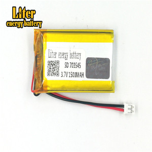 Plug 2.0-2 P 3.7 V 703545 1500 mah factory high quality lithium polymer battery rechargeable li-ion battery lipo - Product Image 2
