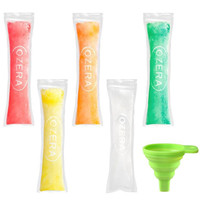 Lot de Tubes de congélation jetables sans BPA, Logo personnalisé, pour glace glacée, avec couvercles à fermeture éclair, pour les collations et les boissons, 100 pièces
