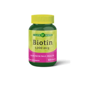 Lifeworth Bulk Biotin 10000 Mcg Tablet untuk Rambut