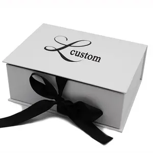 Custom Luxe Cadeau Verpakking Satijn Bekleed Gift Pruik Dozen En Gevallen Met Logo