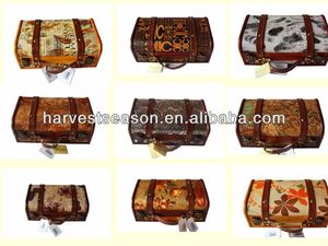 Cofre de madera Vintage para almacenar mapas antiguos y como pieza de colección de exploradores Cofre del Tesoro de madera - Product Image 6