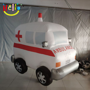 Decoración <span class=keywords><strong>para</strong></span> <span class=keywords><strong>Eventos</strong></span>, Ambulancia Inflable Móvil, Coche de Policía, Disfraz de Mascota Caminante - Product Image 2