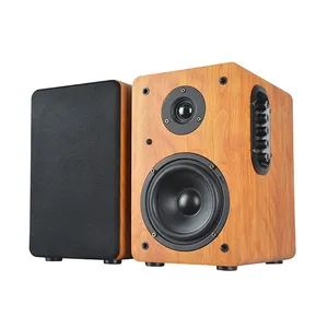Pre out for active subwoofer USB SD MMC card wireless Hi-Fi stereo powered home use bookshelf speaker