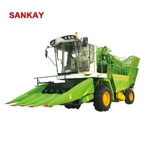 Self propelled 4 row corn harvester