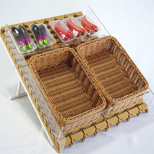 Cuisine Bambou Corbeille De Fruits Pliable Vélo Shopping Fruits Panier Saule Gros Panier De L'usine - Product Image 4