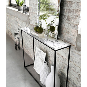 Quality Assurance <strong>Industrious</strong> Loft Modern Europe Floor Metal Steel Marble <strong>Console</strong> <strong>Table</strong> bar <strong>Table</strong> - Product Image 1