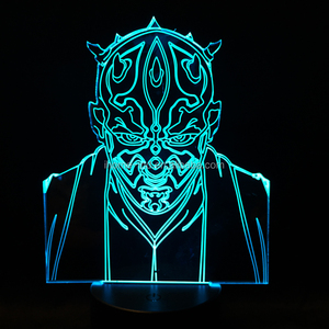 Petite lumière de nuit led horrible crâne effrayant squelette nuit de capteur de lumière - Product Image 3