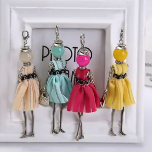 Dễ Thương Màu Đen Keychain Đối Với Phụ Nữ Xe Mặt Dây Chuyền Hot Cô Gái Tuyên Bố Thời Trang Đồ Trang Sức Móc Chìa Khóa Túi