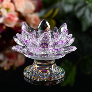 เชิงเทีย<span class=keywords><strong>น</strong></span>แก้วชาคริสตัลข<span class=keywords><strong>น</strong></span>าดเล็กดีไซ<span class=keywords><strong>น</strong></span>์ดอกบัวสำหรับงานแต่งงา<span class=keywords><strong>น</strong></span>ของตกแต่งบ้า<span class=keywords><strong>น</strong></span> - Product Image 4