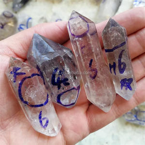 Bán Buôn Tự Nhiên Di Chuyển Nước Bong Bóng Herkimer Enhhydro Thạch Anh Tinh Thể Nguyên Điểm Khoáng Chất Mẫu - Product Image 3