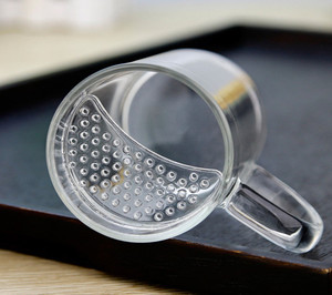 14oz <span class=keywords><strong>vetro</strong></span> <span class=keywords><strong>borosilicato</strong></span> tazza di tè con la maniglia per bere - Product Image 5